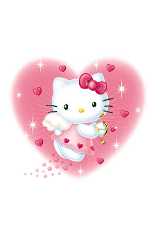 Hello Kitty pink heart iPhone Wallpapers, Hello Kitty pink heart 